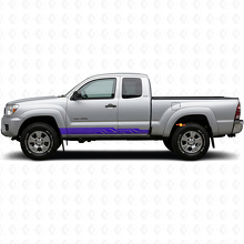 Calcomanía de vinilo para panel lateral con franjas curvas entrelazadas para Toyota Tacoma 2004-2015_2