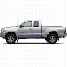 Calcomanía de Vinilo con Franjas Curvas a Cuadros para Panel Lateral de Toyota Tacoma 2004-2015 2