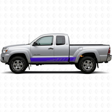 Calcomanía de vinilo para paneles laterales con franjas perforadas para Toyota Tacoma 2004-2015_2