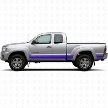 Calcomanía de vinilo para paneles laterales Straight Lines para Toyota Tacoma 2004-2015_2