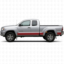 Calcomanía de vinilo para paneles laterales Straight Lines para Toyota Tacoma 2004-2015_3