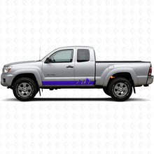 Calcomanía de vinilo para paneles laterales con franjas anchas y montañas para Toyota Tacoma 2004-2015_2