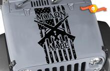 Pegatina de vinilo para capó con bandera de EE. UU. Molon Labe para Jeep Wrangler TJ LJ JK_2