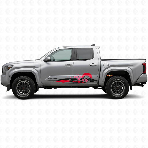 Calcomanía lateral de vinilo gráfica de Sakura japonesa para Toyota Tacoma 2023+