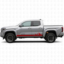 Calcomanía de Vinilo para Paneles Laterales con Estilo de Montañas para Toyota Tacoma 2023+_3