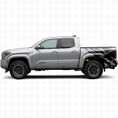 Calcomanía de vinilo gráfica de salpicaduras de barro lateral trasera para Toyota Tacoma 2023+