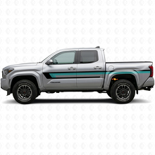Calcomanía de vinilo de rayas triples para la puerta lateral de Toyota Tacoma 2023+ 2