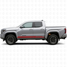Calcomanía de Vinilo para Paneles Laterales con Franjas Curvas Entretejidas para Toyota Tacoma 2023+_3