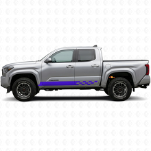 Calcomanía de vinilo con franjas a cuadros para panel lateral de Toyota Tacoma 2023+ 2