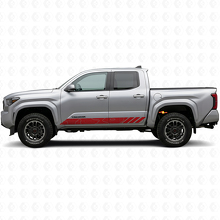 Calcomanía de vinilo de rayas estilo topográfico para puertas Toyota Tacoma 2023+_3