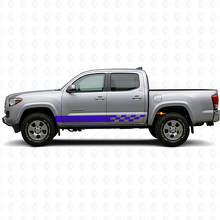 Calcomanía de Vinilo de Panel Lateral con Rayas a Cuadros para Toyota Tacoma 2015-2023_2