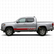 Calcomanía de Vinilo de Panel Lateral con Rayas a Cuadros para Toyota Tacoma 2015-2023_3