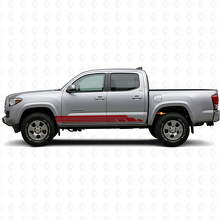 Calcomanía de vinilo para panel de la puerta con franjas curvas para Toyota Tacoma 2015-2023 3