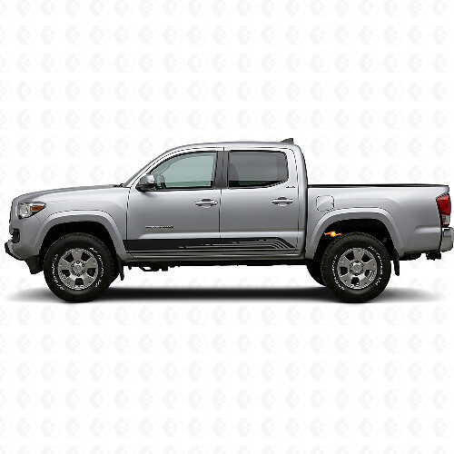 Calcomanía de vinilo para paneles laterales de líneas curvas para Toyota Tacoma 2015-2023
