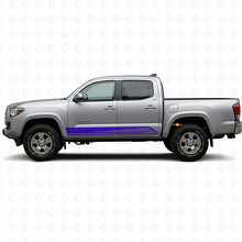Calcomanía de vinilo para paneles laterales de líneas curvas para Toyota Tacoma 2015-2023_2