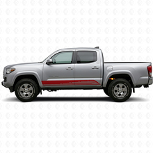 Calcomanía de vinilo para paneles laterales de líneas curvas para Toyota Tacoma 2015-2023_3