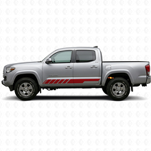 Kit de calcomanías de vinilo de franjas a cuadros para paneles laterales Toyota Tacoma 2015-2023_3