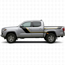 Kit de calcomanías de vinilo de rayas gemelas para puerta y costado trasero para Toyota Tacoma 2015-2023_2