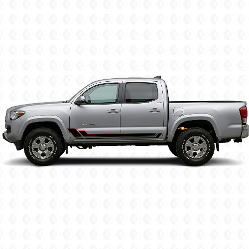 Kit de Calcomanías de Vinilo con Rayas Gemelas para Paneles Laterales para Toyota Tacoma 2015-2023 1