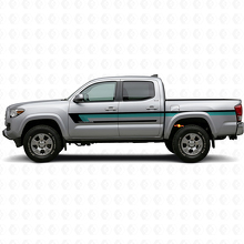 Calcomanía Vinilo de Tiras Triple para Puerta Lateral de Toyota Tacoma 2015-2023 2