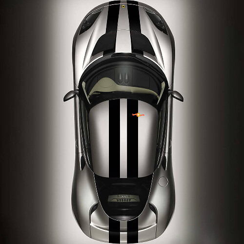 Kit de Vinilo con Doble Raya para Capó, Techo y Maletero para Lotus Elise 2008