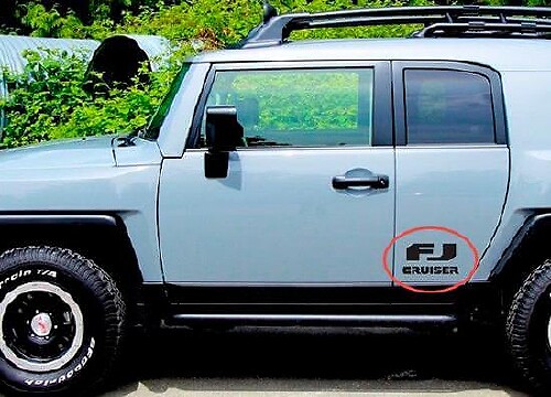 Kit de Calcomanías de Vinilo con Logo FJ Cruiser para Puerta Lateral para Toyota FJ Cruiser