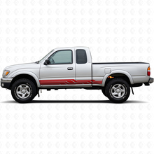 Calcomanía de vinilo para panel de puertas con franjas curvas para Toyota Tacoma 1995-2004_3