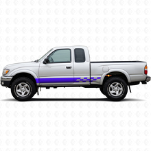 Calcomanía de vinilo con franjas a cuadros para panel lateral de Toyota Tacoma 1995-2004_2