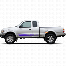 Calcomanía de vinilo con franjas curvas a cuadros para panel lateral de Toyota Tacoma 1995-2004_2