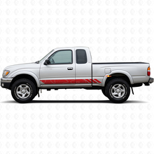 Calcomanía de vinilo con franjas estilo topográfico para puertas Toyota Tacoma 1995-2004_3