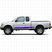 Kit de calcomanías de vinilo para paneles laterales con franjas a cuadros para Toyota Tacoma 1995-2004_2