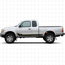 Kit de calcomanías de vinilo con rayas gemelas para paneles laterales para Toyota Tacoma 1995-2004_2