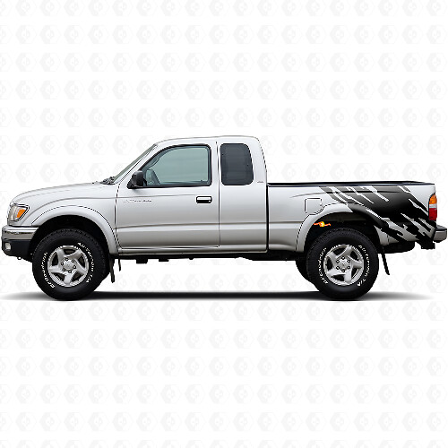 Calcomanía de vinilo gráfico de salpicaduras de barro para la parte trasera lateral de Toyota Tacoma 1995-2004