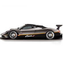 Calcomanía de vinilo lateral para capó y techo con letras estilo italiano para Pagani Zonda R_2