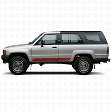 Calcomanía de Vinilo con Rayas en Estilo Topográfico para Puertas de Toyota 4Runner 1984-1989 3