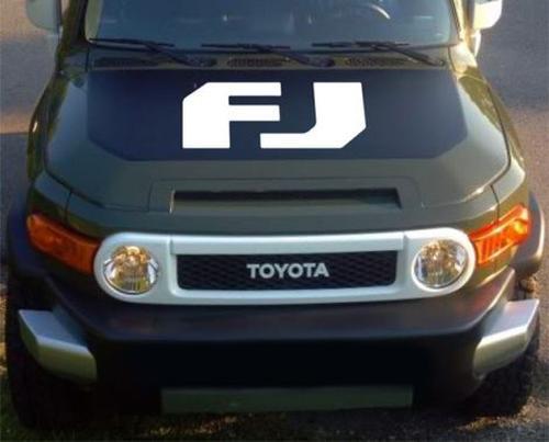 Vinilo adhesivo con logotipo FJ para capó para Toyota FJ Cruiser