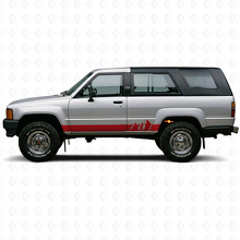 Calcomanía de vinilo con franjas anchas de montañas para paneles laterales de Toyota 4Runner 1984-1989_3
