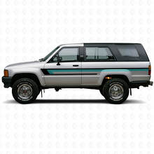 Vinilo de franjas triples para puerta lateral para Toyota 4Runner 1984-1989_2