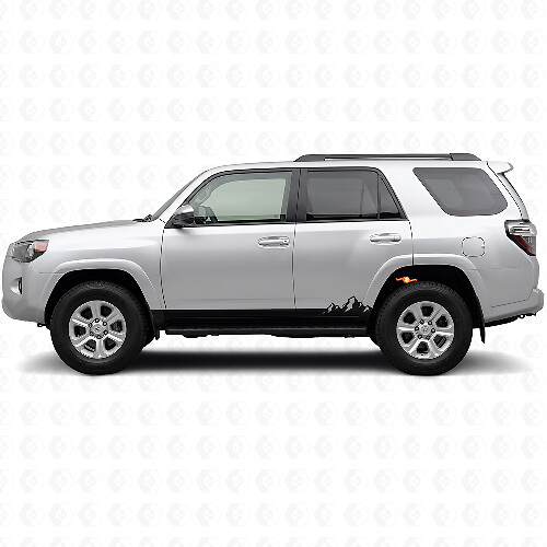 Vinilo Adhesivo de Paneles Laterales con Rayas Finas de Montañas para Toyota 4Runner 2009-2024
