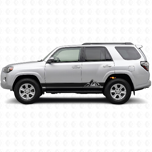 Kit de Calcomanías de Vinilo con Rayas Estilo Montañas para Paneles Laterales de Toyota 4Runner 2009-2024 1