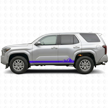 Vinilo Adhesivo para Paneles Laterales con Franjas Finas de Montañas para Toyota 4Runner 2024+ 2
