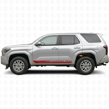 Calcomanía de vinilo con franjas curvas a cuadros para panel lateral Toyota 4Runner 2024+ 3