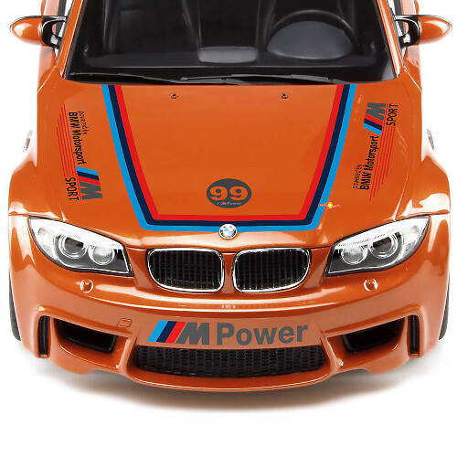 Kit de Calcomanías de Vinilo para Cofre Lateral y Parachoques M Power para BMW 1M Coupe E82
