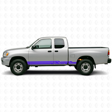 Vinilo adhesivo para paneles laterales con rayas entrelazadas para Toyota Tundra 1999-2006 2