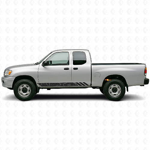 Calcomanía de vinilo para puertas con franjas estilo topográfico para Toyota Tundra 1999-2006 1