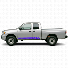 Calcomanía de vinilo para puertas con franjas estilo topográfico para Toyota Tundra 1999-2006 2