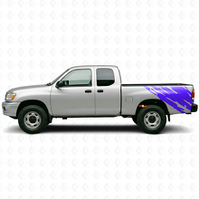 Adhesivo de vinilo gráfico lateral trasero para salpicaduras de barro para Toyota Tundra 1999-2006_2