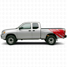 Adhesivo de vinilo gráfico lateral trasero para salpicaduras de barro para Toyota Tundra 1999-2006_3