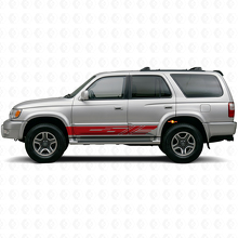 Calcomanía de vinilo decorativa de franjas para paneles laterales Rocker para Toyota 4Runner 1995-2002 3