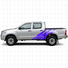 Calcomanía de vinilo lateral con gráfico de salpicaduras de barro para Toyota Hilux 2004-2015 2